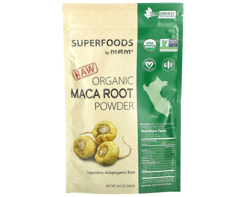 MRM Nutrition, Raw Organic Maca Root Powder, 8.5 oz (240 g) MRM Nutrition, Raw Organic Maca Root Powder, 8.5 oz (240 g)