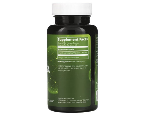 MRM, Moringa 600 mg, 60 Vegan Capsules MRM, Moringa 600 mg, 60 Vegan Capsules