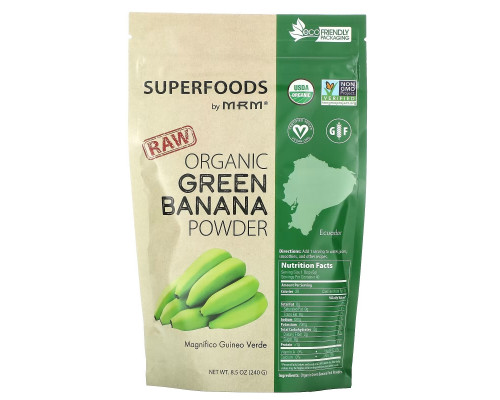 MRM Nutrition, Raw Organic Green Banana Powder, 8.5 oz (240 g) MRM Nutrition, Raw Organic Green Banana Powder, 8.5 oz (240 g)