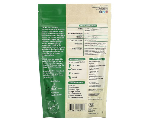 MRM Nutrition, Raw Organic Green Banana Powder, 8.5 oz (240 g) MRM Nutrition, Raw Organic Green Banana Powder, 8.5 oz (240 g)