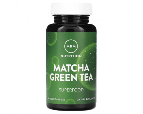 Зеленый кофе и гуарана MRM Nutrition, Зеленый чай матча, 60 веганских капсул Зеленый кофе и гуарана MRM Nutrition, Зеленый чай матча, 60 веганских капсул