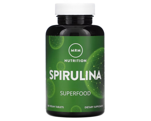 MRM Nutrition, Spirulina, 180 Vegan Tablets MRM Nutrition, Spirulina, 180 Vegan Tablets