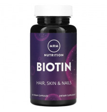 Для волос и ногтей MRM Nutrition, Биотин`` 60 веганских капсул