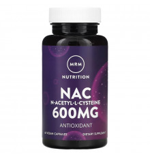 MRM Nutrition, Nac, N-Acetyl-L-Cysteine, 600 mg, 60 Vegan Capsules