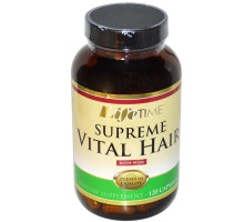 LifeTime Vitamins, Супер  живые волосы с МSМ, 120 капсул
