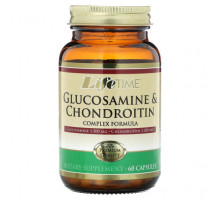 Для мышц и суставов LifeTime Vitamins, Комплексная формула глюкозамина и хондроитина, 60 капсул