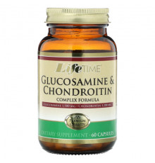 Для мышц и суставов LifeTime Vitamins, Комплексная формула глюкозамина и хондроитина, 60 капсул