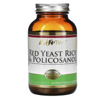 LifeTime Vitamins, Красный дрожжевой рис и поликосанол, 60 растительных капсул