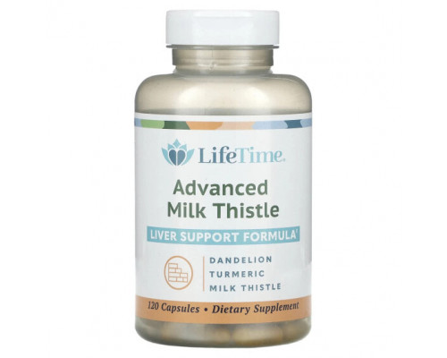 Растительные экстракты и настойки LifeTime Vitamins, Расторопша, 120 капсул Растительные экстракты и настойки LifeTime Vitamins, Расторопша, 120 капсул