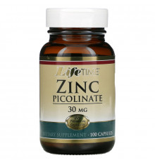 LifeTime Vitamins, Zinc Picolinate, 30 mg, 100 Capsules
