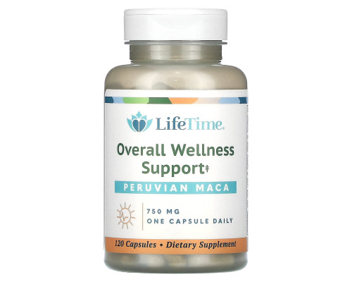 LifeTime Vitamins, Перуанская мака, 750 мг, 120 капсул LifeTime Vitamins, Перуанская мака, 750 мг, 120 капсул