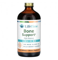 Витамин D LifeTime Vitamins, Liquid D3, высокая эффективность, лесные ягоды, 100 мкг (4000 МЕ), 480 мл (16 жидк. Унций)