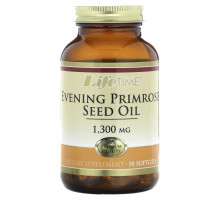 Женское здоровье LifeTime Vitamins, Масло семян примулы вечерней, 1300 мг, 50 мягких таблеток