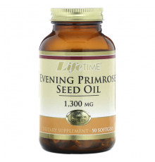 Женское здоровье LifeTime Vitamins, Масло семян примулы вечерней, 1300 мг, 50 мягких таблеток
