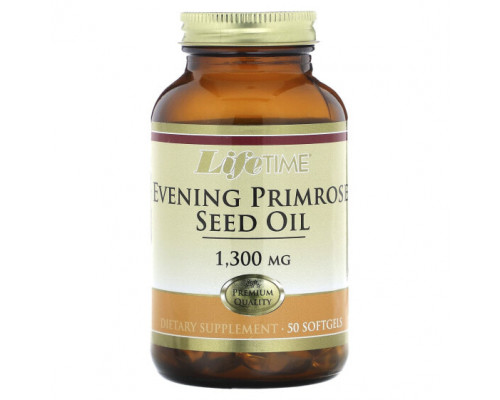 Женское здоровье LifeTime Vitamins, Масло семян примулы вечерней, 1300 мг, 50 мягких таблеток Женское здоровье LifeTime Vitamins, Масло семян примулы вечерней, 1300 мг, 50 мягких таблеток