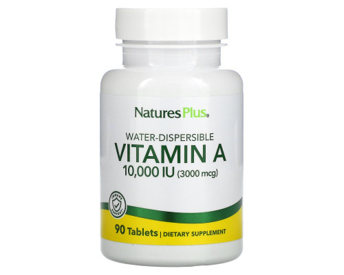 Nature's Plus, Витамин А, 10000 МЕ, 90 таблеток Nature's Plus, Витамин А, 10000 МЕ, 90 таблеток