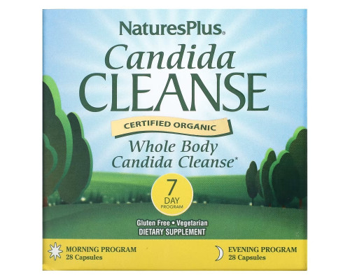 NaturesPlus, Candida Cleanse, 7 Day Program, 2 Bottles, 28 Capsules Each NaturesPlus, Candida Cleanse, 7 Day Program, 2 Bottles, 28 Capsules Each