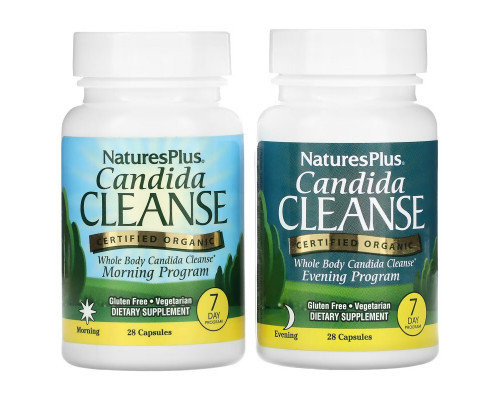 NaturesPlus, Candida Cleanse, 7 Day Program, 2 Bottles, 28 Capsules Each NaturesPlus, Candida Cleanse, 7 Day Program, 2 Bottles, 28 Capsules Each