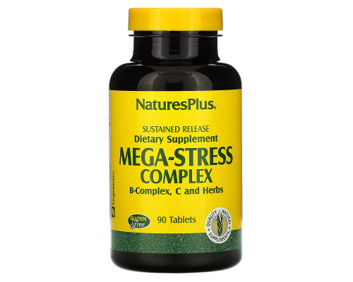 Nature's Plus, Мега-стрессовый комплекс, 90 таблеток Nature's Plus, Мега-стрессовый комплекс, 90 таблеток
