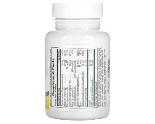 Витамины группы B NaturesPlus, Super B-50 с высокой эффективностью, 60 капсул Витамины группы B NaturesPlus, Super B-50 с высокой эффективностью, 60 капсул