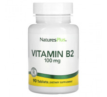 Витамины группы B NaturesPlus, Витамин B2, 100 мг, 90 таблеток