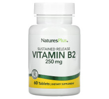 Nature's Plus, Витамин B-2, 250 мг, 60 таблеток
