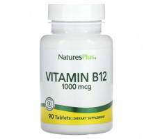 Витамины группы B NaturesPlus, Витамин B12, 1000 мкг, 90 таблеток