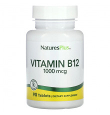 Витамины группы B NaturesPlus, Витамин B12, 1000 мкг, 90 таблеток