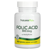 Nature's Plus, Фолиевая кислота, 800 мкг, 90 таблеток