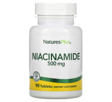 Nature's Plus, Ниацинамид, 500 мг, 90 таблеток