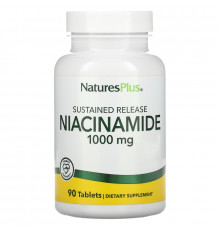 Nature's Plus, Ниацинамид, 1000 мг, 90 таблеток