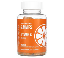 NaturesPlus, Vitamin C Gummies, Orange, 125 mg, 75 Gummies