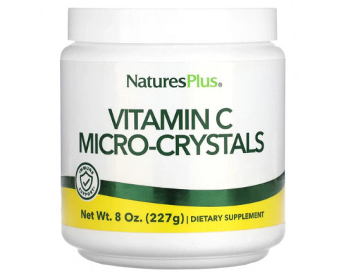 От гриппа и простуды NaturesPlus, Микрокристаллы витамина C, 227 г (8 унций) От гриппа и простуды NaturesPlus, Микрокристаллы витамина C, 227 г (8 унций)
