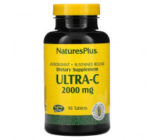 От гриппа и простуды NaturesPlus, Ultra-C, 2000 мг, 90 таблеток