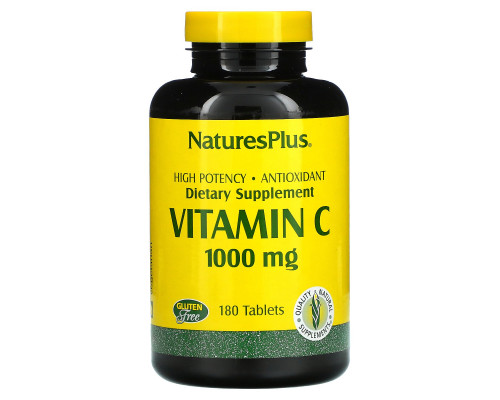 Nature's Plus, Витамин С 180 таблеток Nature's Plus, Витамин С 180 таблеток