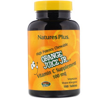 Nature's Plus, Витамин С из апельсинового сока, 100 мг, 180 таблеток