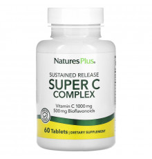 NaturesPlus, Sustained Release Super C Complex, 60 Tablets