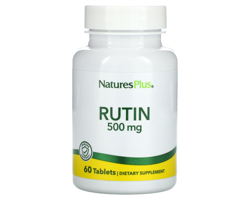 Nature's Plus, Рутин, 500 мг, 60 таблеток Nature's Plus, Рутин, 500 мг, 60 таблеток