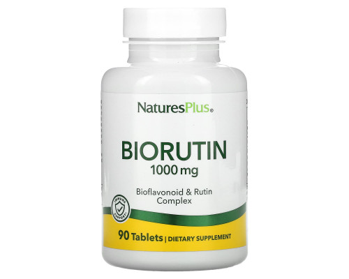 Nature's Plus, Biorutin, 1000 мг, 90 таблеток Nature's Plus, Biorutin, 1000 мг, 90 таблеток