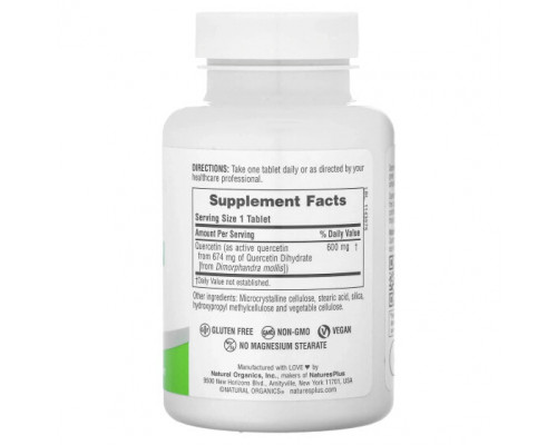 Биофлавоноиды NaturesPlus, Pro Quercetin 600, 60 таблеток Биофлавоноиды NaturesPlus, Pro Quercetin 600, 60 таблеток