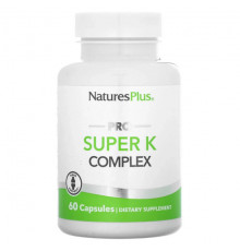 Витамин К NaturesPlus, Pro Super K Complex, 60 капсул