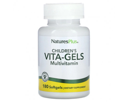 Витаминно-минеральные комплексы NaturesPlus, Витаминные мультивитамины для детей, апельсин, 180 мягких таблеток Витаминно-минеральные комплексы NaturesPlus, Витаминные мультивитамины для детей, апельсин, 180 мягких таблеток