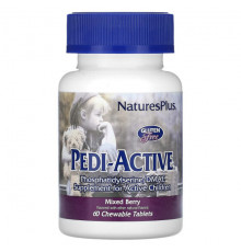 Детское здоровье NaturesPlus, Pedi-Active, ягодное ассорти, 60 жевательных таблеток