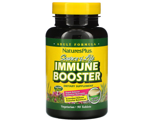 Nature's Plus, Source of Life, усилитель иммунитета, 90 таблеток Nature's Plus, Source of Life, усилитель иммунитета, 90 таблеток