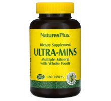 Nature's Plus, Ультра-мины, разные минералы с цельными пищевыми продуктами, 180 таблеток