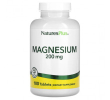 Магний NaturesPlus, Магний, 200 мг, 180 таблеток
