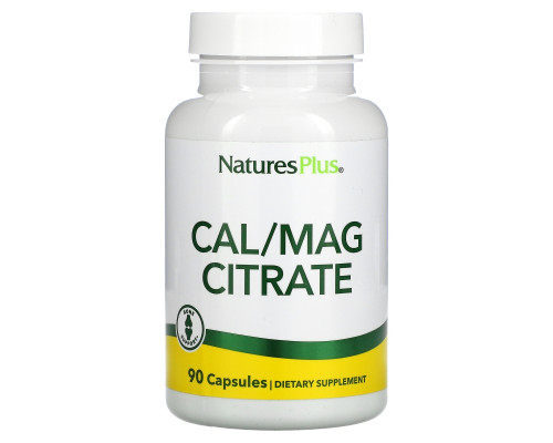 Nature's Plus, Cal/Mag Citrate, 90 Vegetarian Capsules Nature's Plus, Cal/Mag Citrate, 90 Vegetarian Capsules