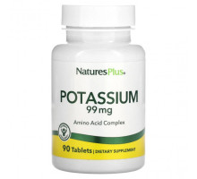 Калий NaturesPlus, Калий, 99 мг, 90 таблеток