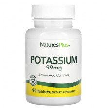 Калий NaturesPlus, Калий, 99 мг, 90 таблеток