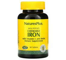 Nature's Plus, Chewable Iron, Cherry Flavor, 90 Tablets